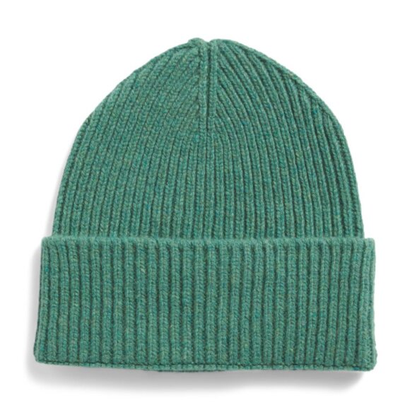 NEW TESMA Made In Italy Recycled Cashmere And Wool Blend Ribbed Beanie 1025 2m1 - Picture 3 of 4